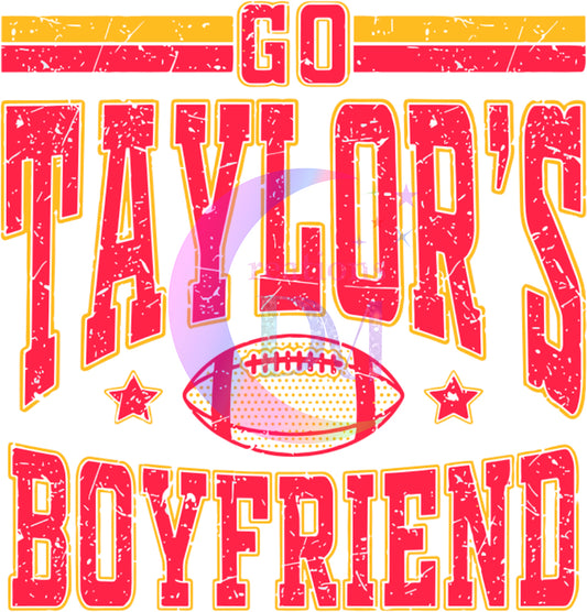 kansas chiefs football -  go Taylors boyfriend yellow and red