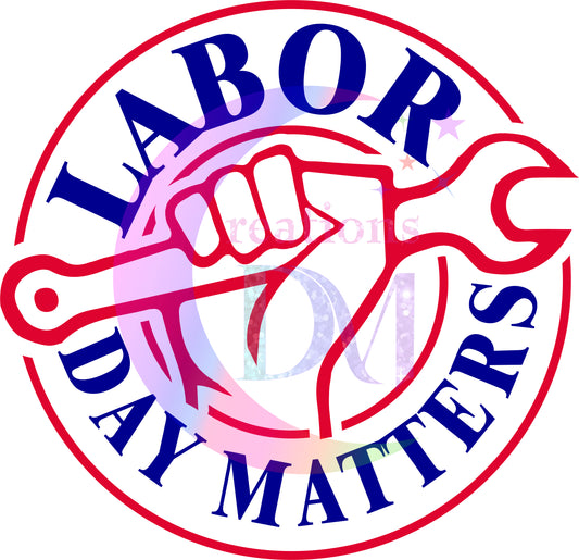 Labor Day - Labor Day matters (hand & wrench)