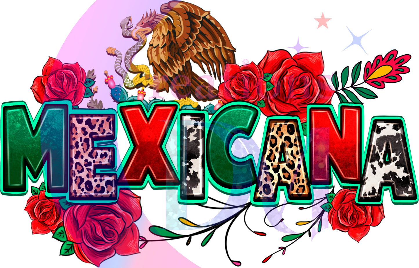 Independence Day - Mexico - Mexicana with red roses