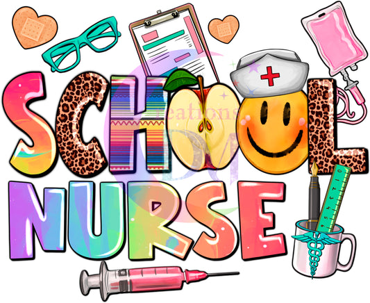 NURSE - SCHOOL NURSE smiley face