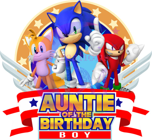 Happy birthday DTF - sonic birthday boy _ auntie of the birthday boy