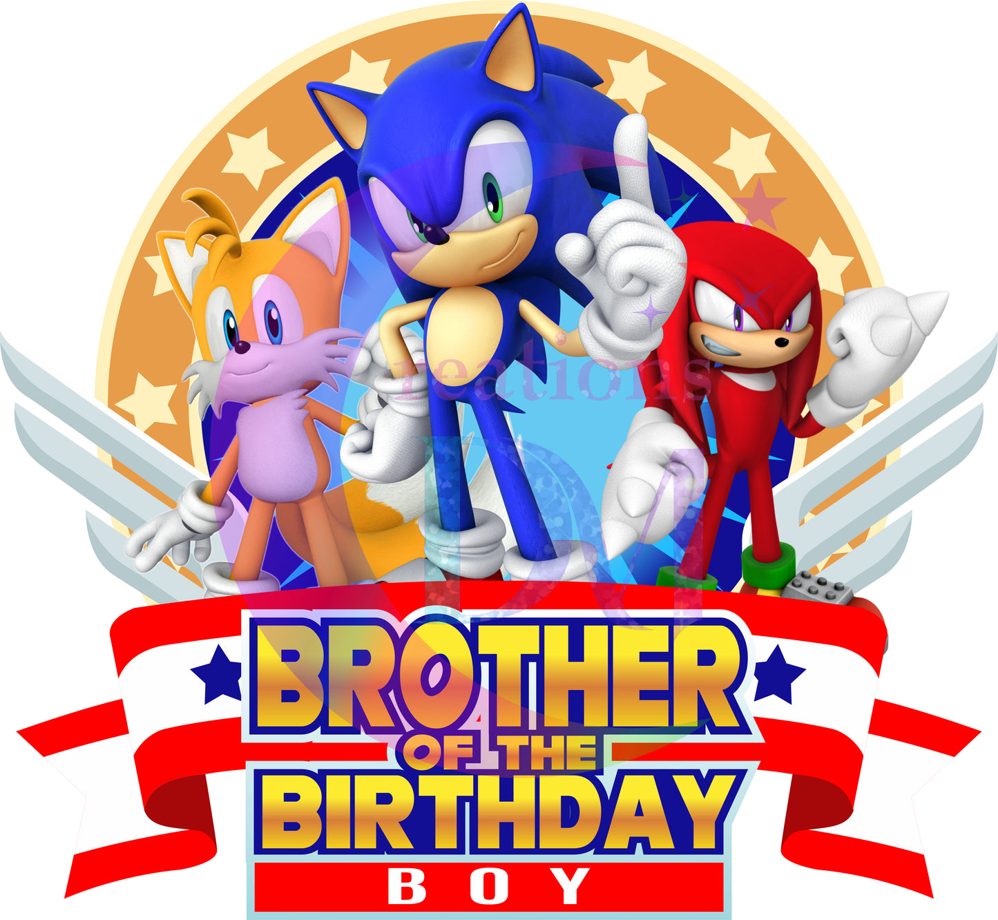 Happy birthday DTF - sonic birthday boy _ brother of the birthday boy