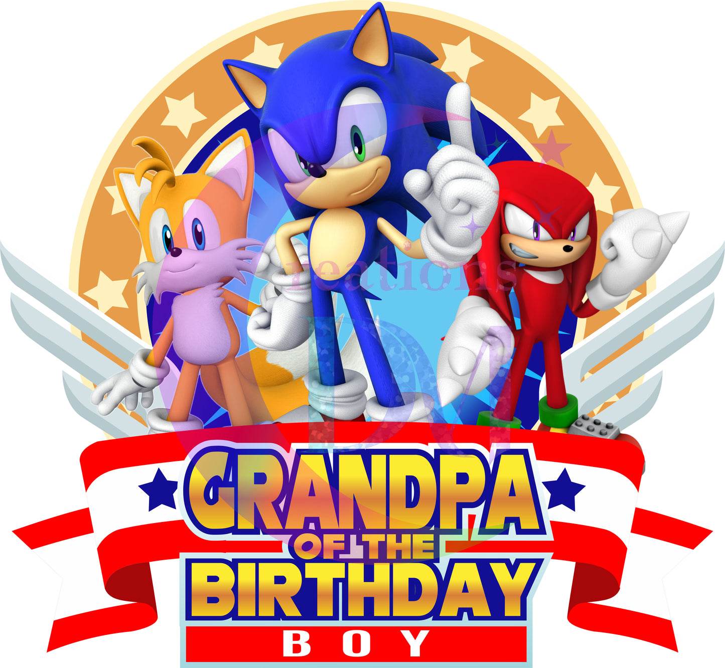 Happy birthday DTF - sonic birthday boy _ grandpa of the birthday boy