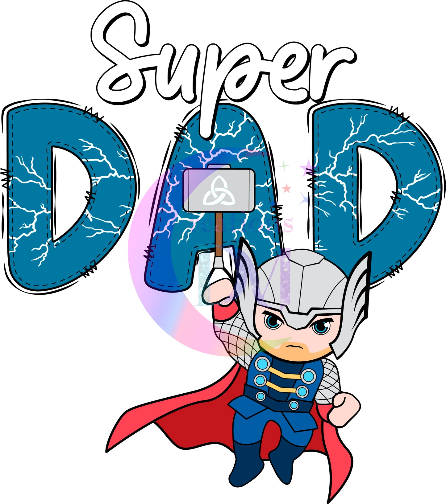 Father's Day DTF - super dad Thor