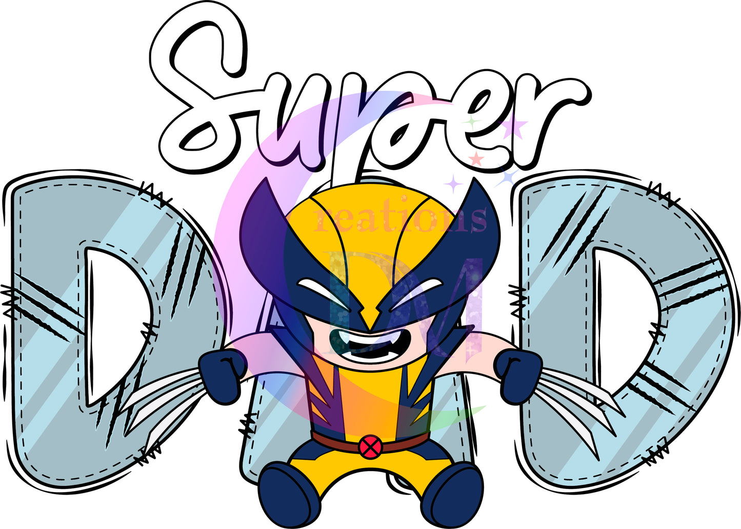 Father's Day DTF - super dad wolverine