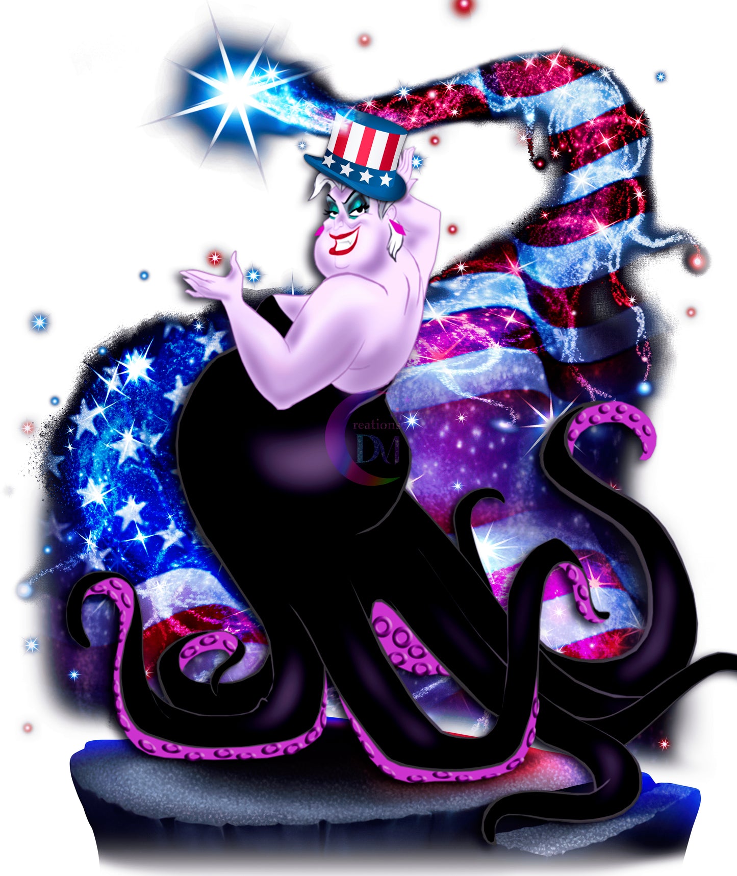 Fourth of July DTF - happy 4th of July Ursula villain