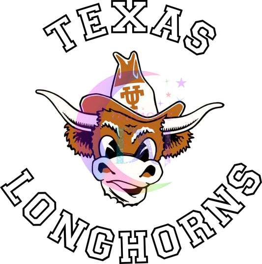 Texas Longhorns Sports  -  UT Longhorn black letters