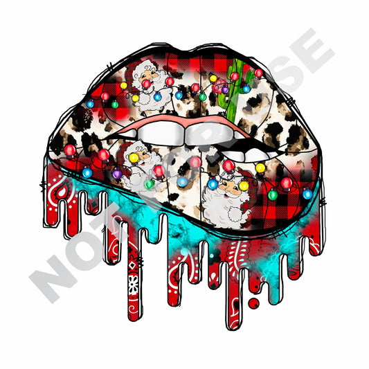 christmas leopard lips PNG - christmas lips - png lips - png - christmas