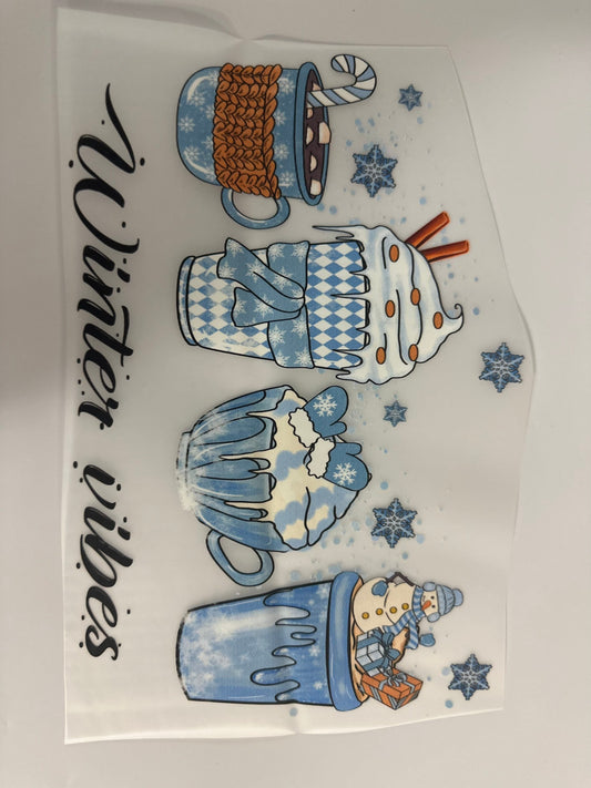 Christmas lattes “ winter vibes “ DTF - prints - Christmas