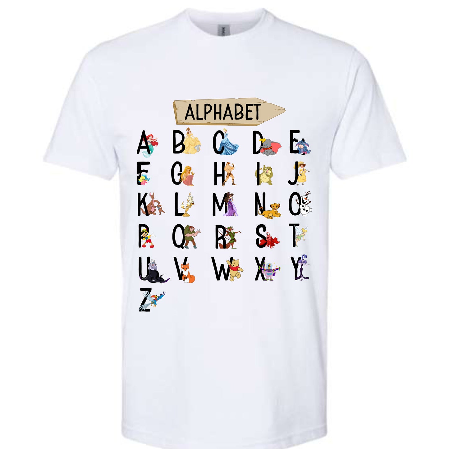 Alphabet Dtf - Disney - Letters - Dtf