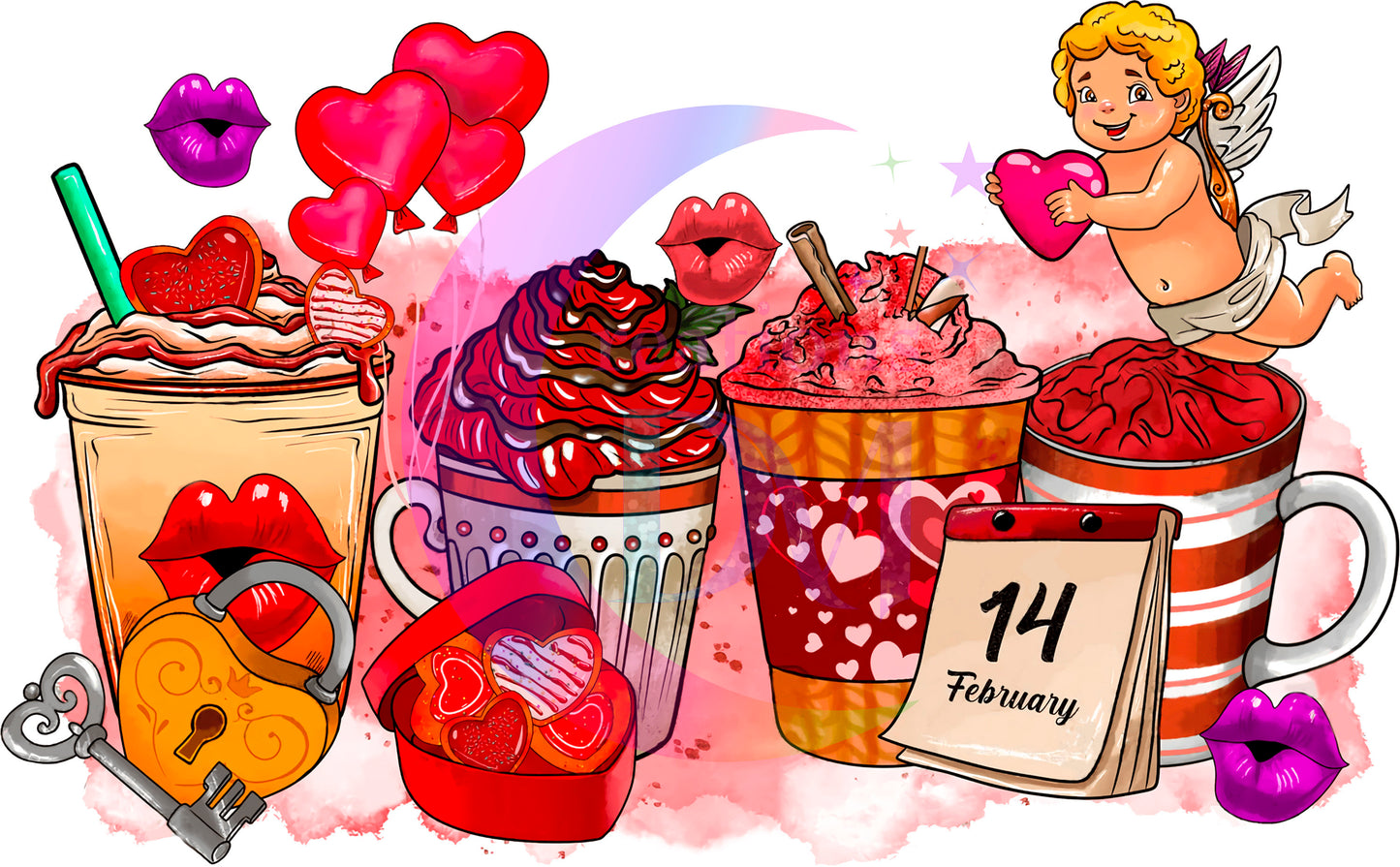 valentines coffee DTF 4