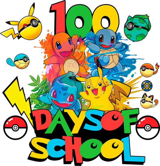 1OO Days of school pokemon DTF 10