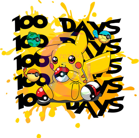 100 days of school pokemon dtf 1