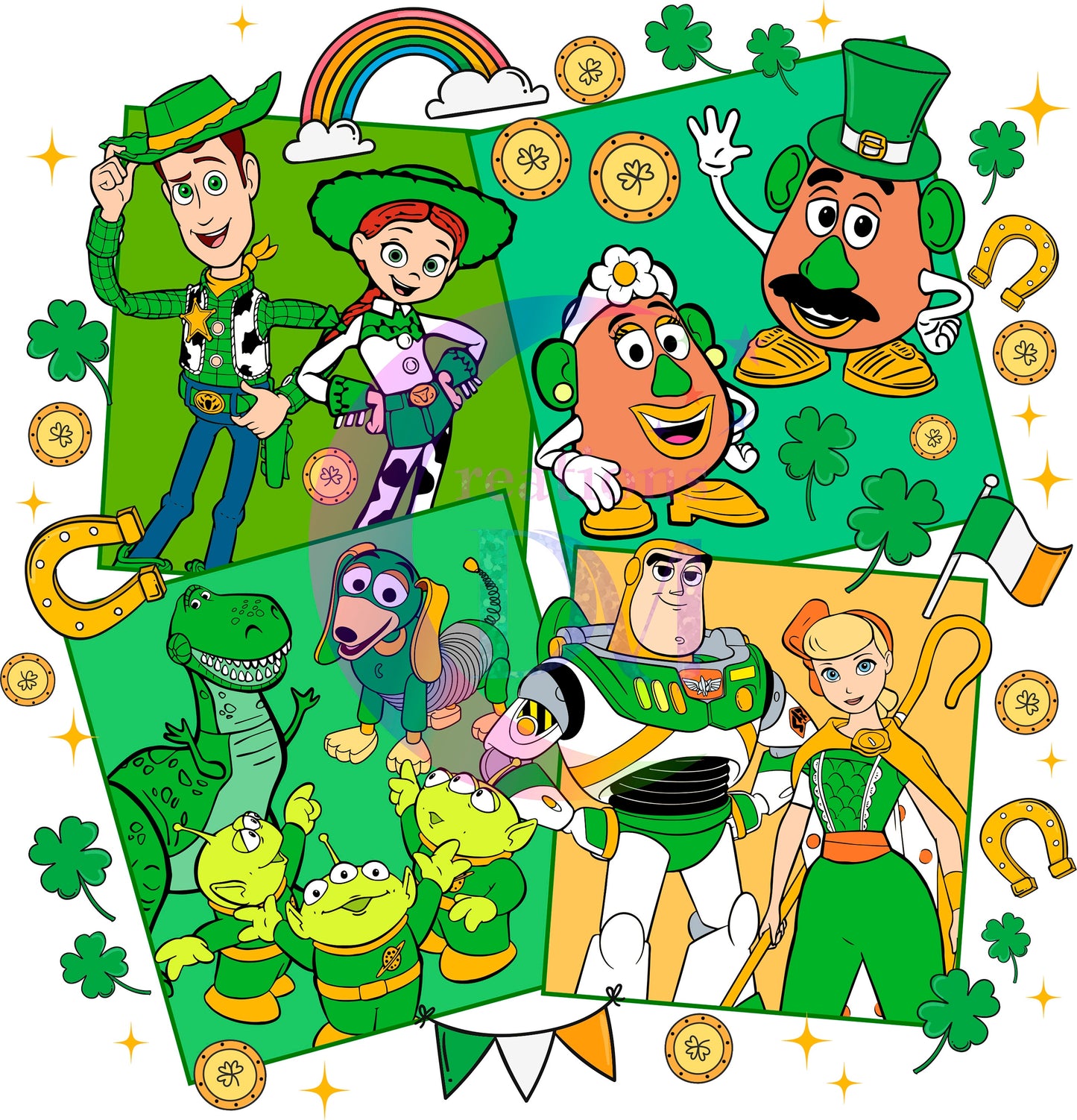 ST Patricks Day Disney DTF 3