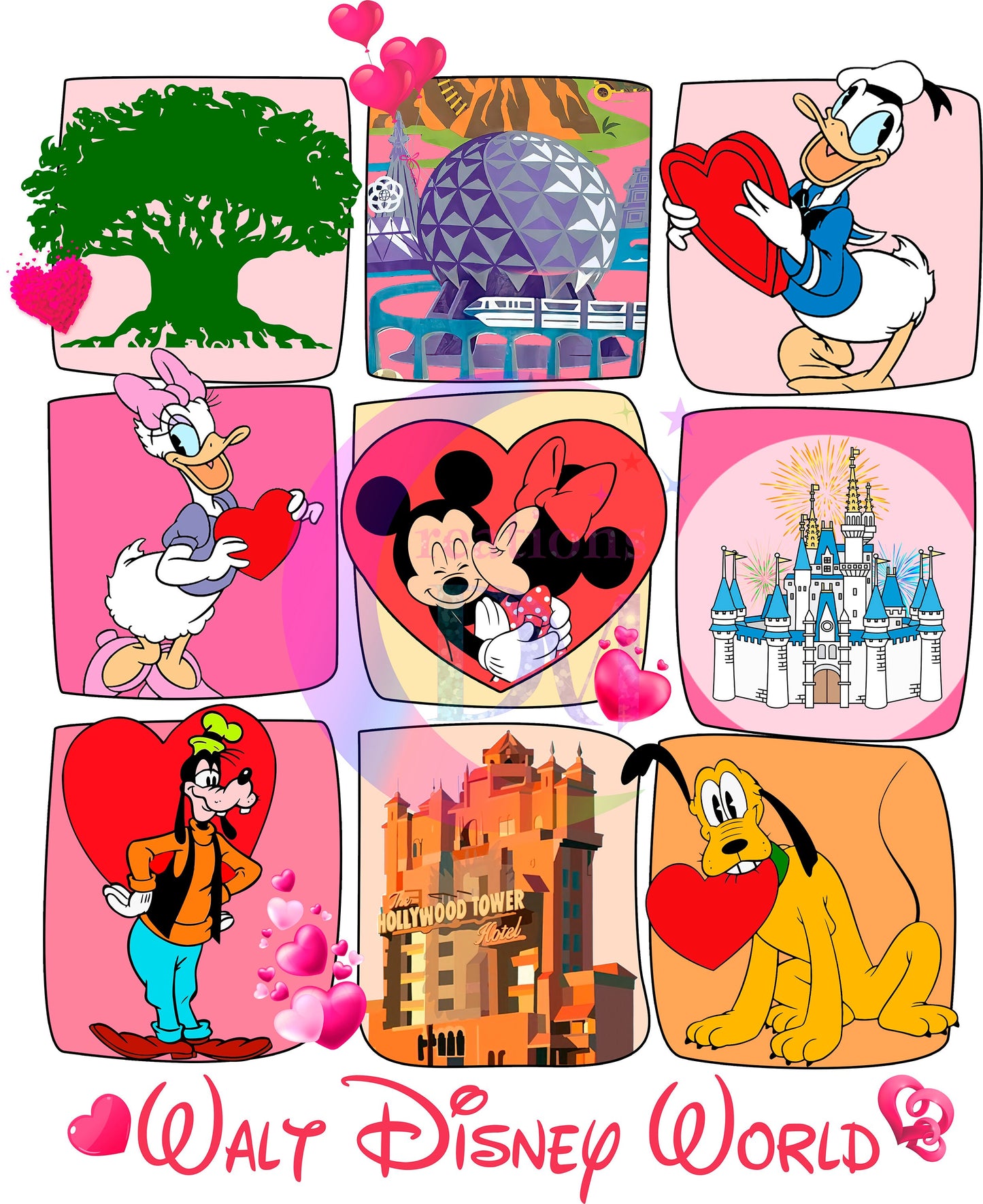 valentines disney DTF 1