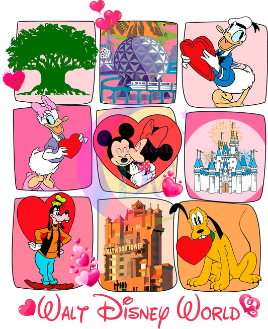 valentines disney DTF 1