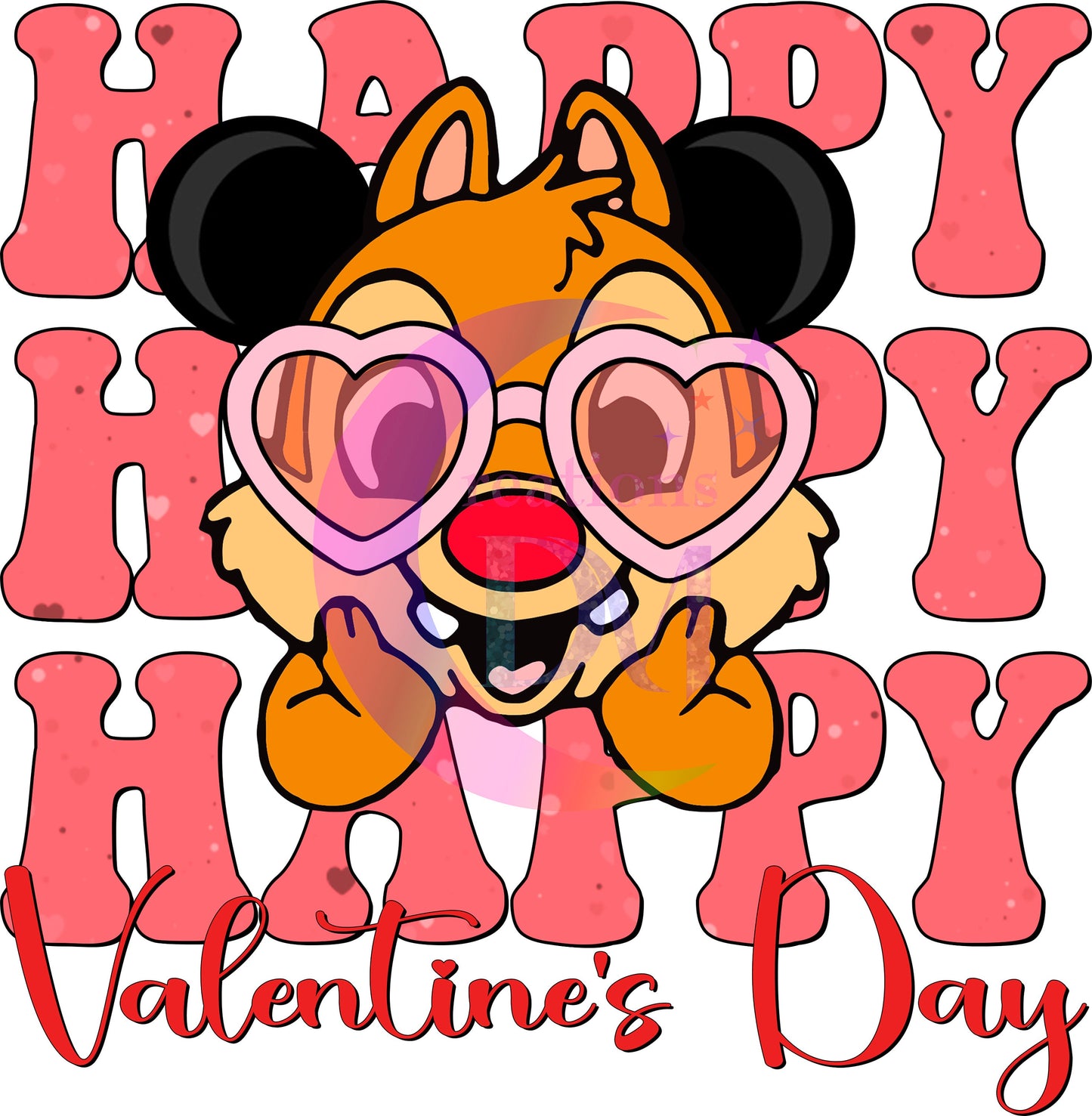 valentines disney happyx3 DTF 7