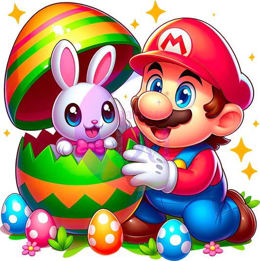 Easter Mario Bros DTF 4