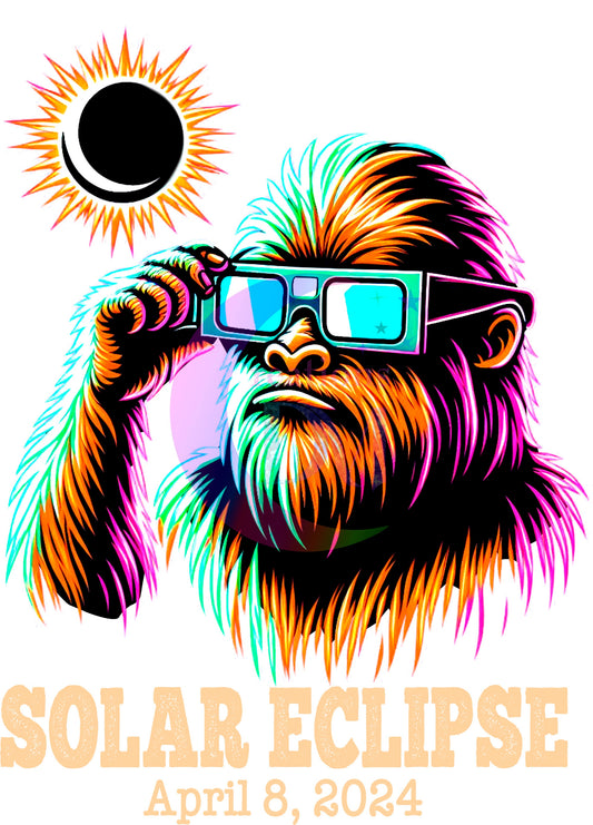 Solar Eclipse DTF *Big foot 3D glasses